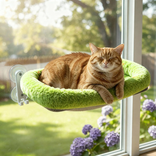 Hamaca plegable de ventana para gatos