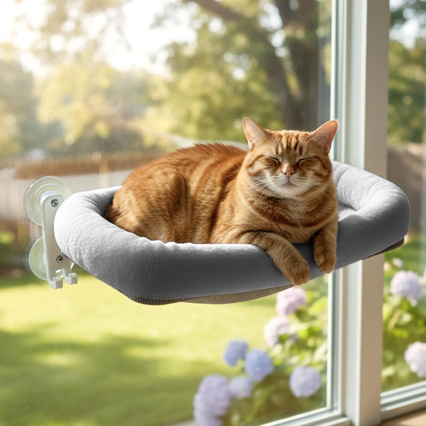 Hamaca plegable de ventana para gatos